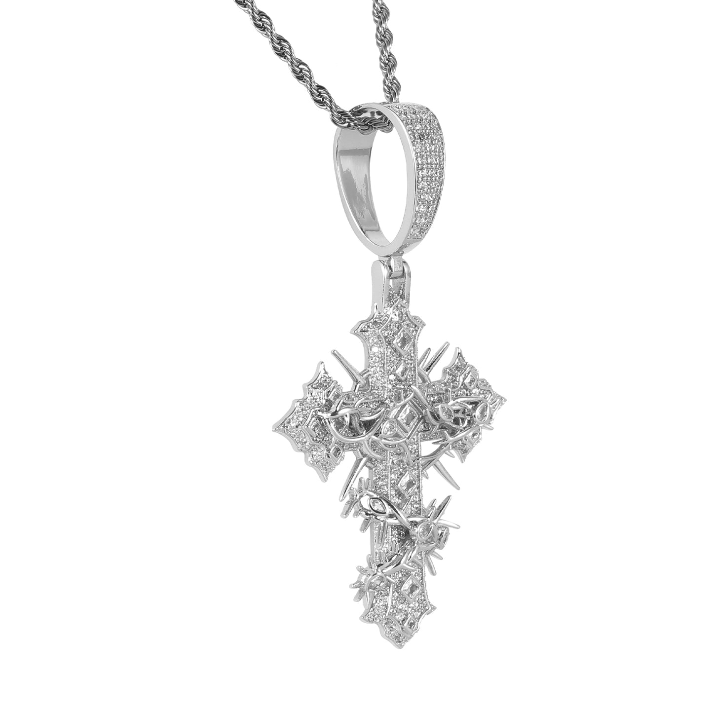 Spikey Cross Chain