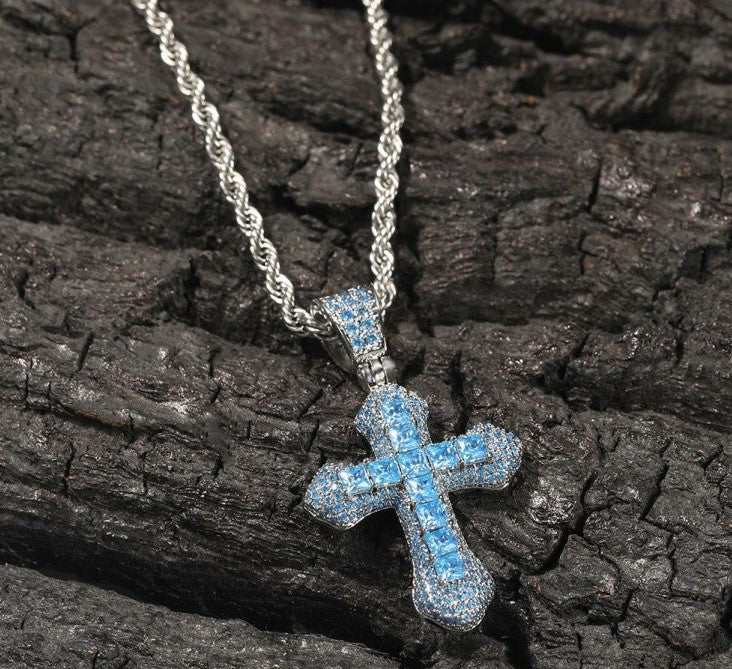 Coloured Cross Kette