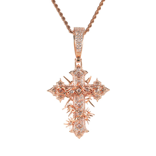 Spikey Cross Chain
